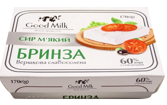 Сир Good Milk бринза 60%, 170г